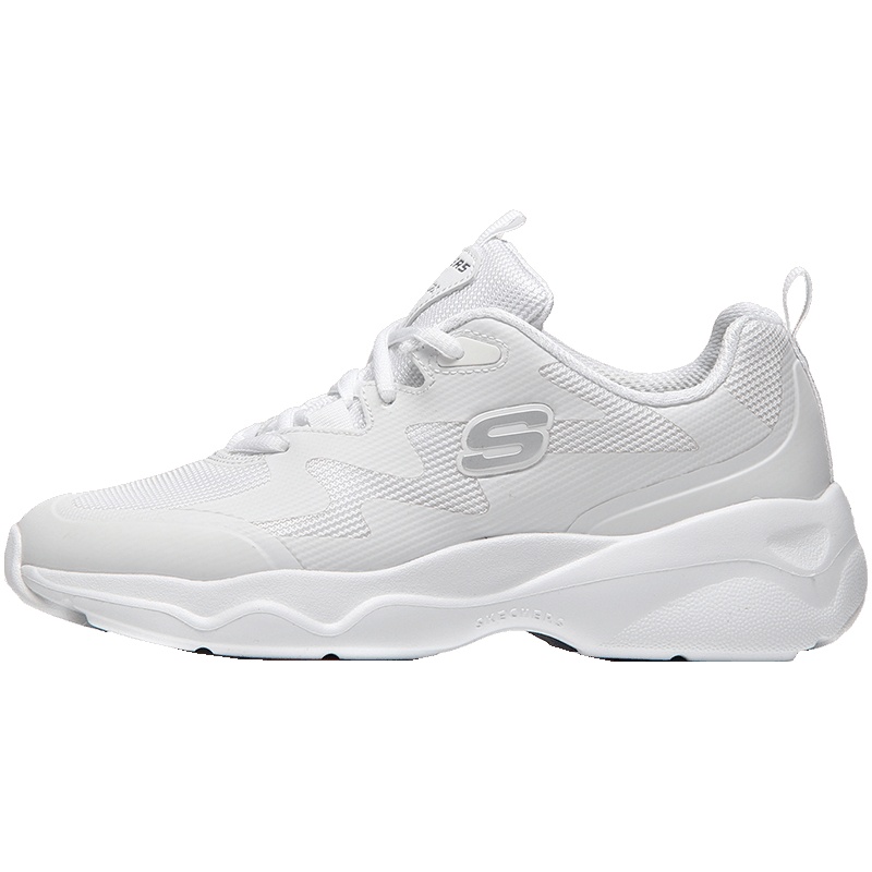 【自营】Skechers斯凯奇女休闲鞋D‘lites复古潮搭熊猫鞋88888155 88888155/WHT白色