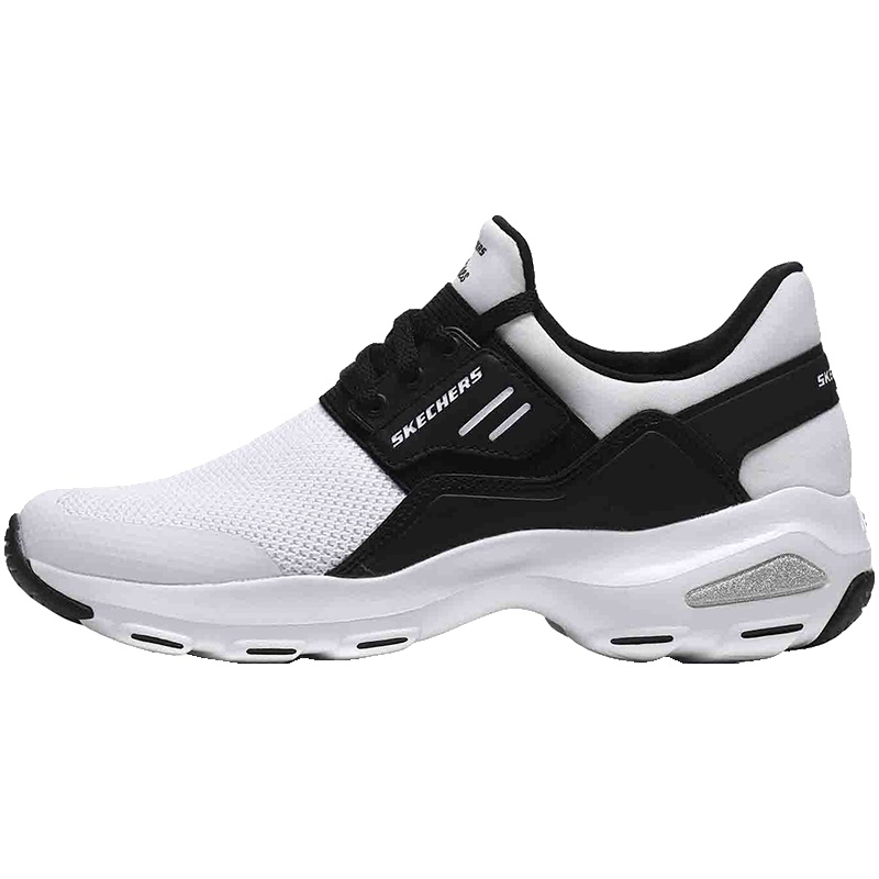 【自营】Skechers斯凯奇女鞋休闲鞋D‘LITES系列时尚熊猫鞋12860. 12860/WBK白色+黑色