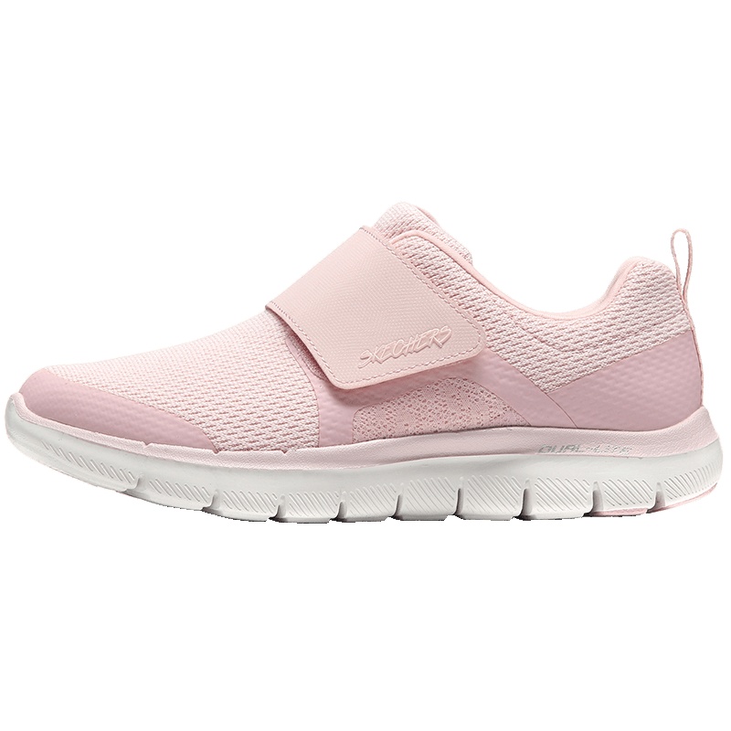 【自营】Skechers斯凯奇女鞋休闲鞋轻质时尚魔术贴运动鞋12898 12898/LTPK浅粉色