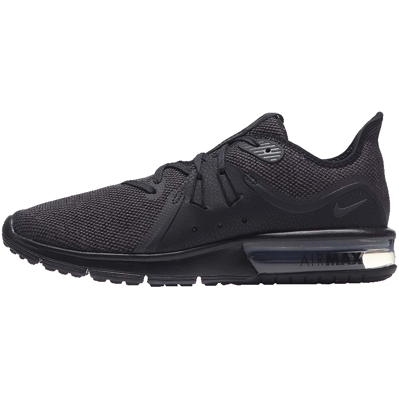 【自营】NIKE耐克男鞋跑步鞋Air Max气垫轻便运动鞋921694.. 921694-010黑+煤黑