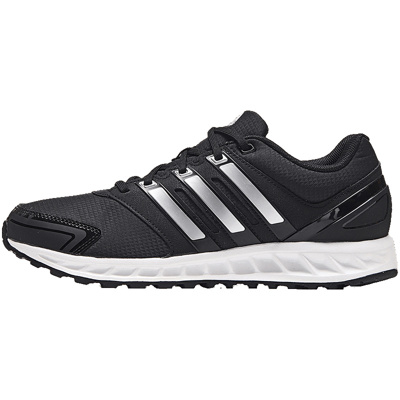 【自营】adidas阿迪达斯男子跑步鞋透气橡胶底休闲运动鞋AQ0361 黑色