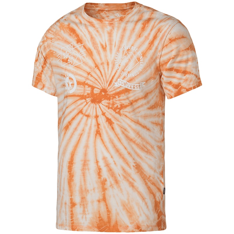 【自营】CONVERSE匡威男装短袖T恤套头针织休闲运动上衣10008079 L 10008079-A01橙色