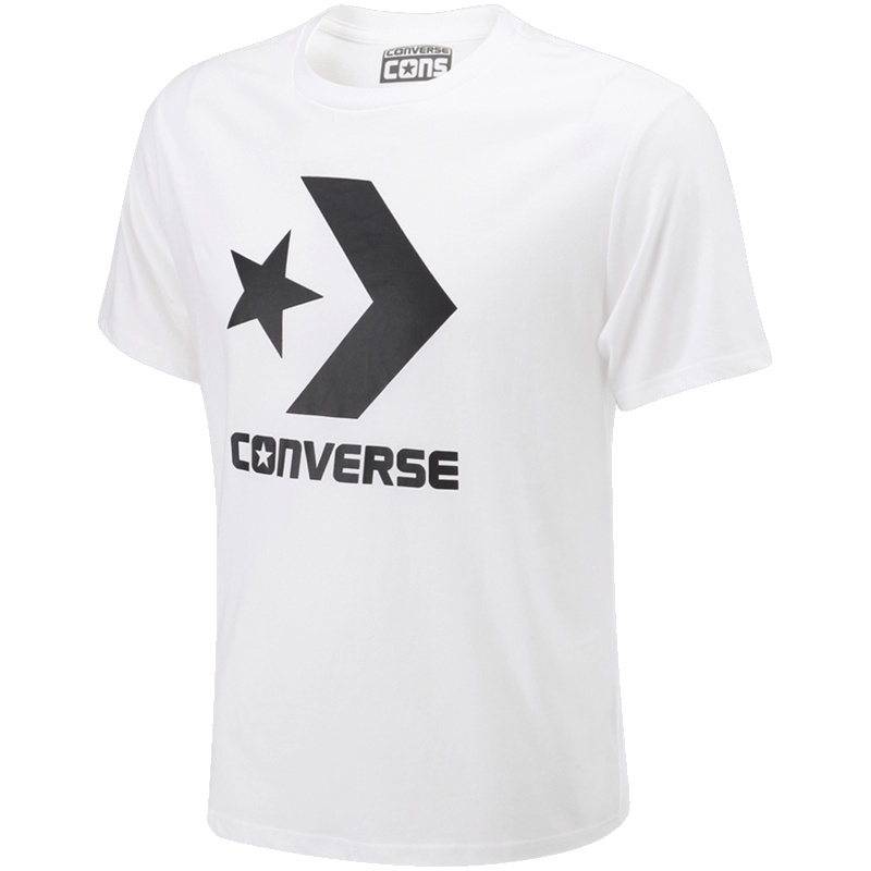 【自营】Converse匡威男装夏季星箭LOGO透气圆领运动休闲短袖T恤11272C102 S 11272C102雪