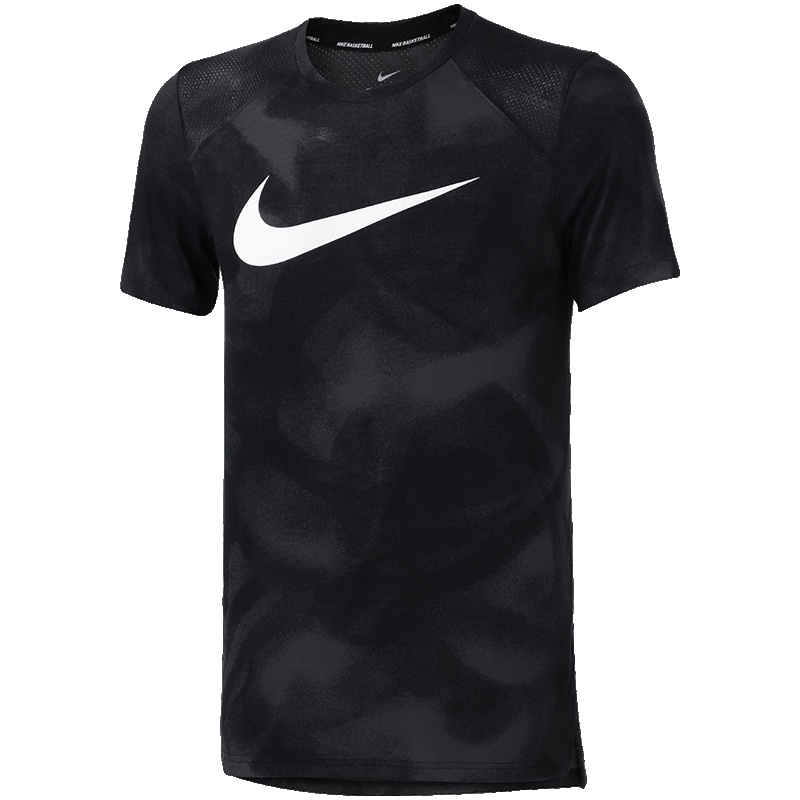 【自营】NIKE耐克男短袖T恤休闲透气运动篮球T恤891611-060 L 891611-060煤黑+白