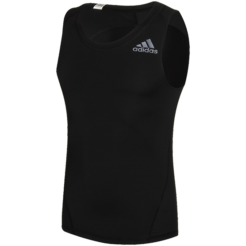 【自营】adidas阿迪达斯男子无袖T恤综合训练健身跑步运动服CF7219 3XL CF7219黑