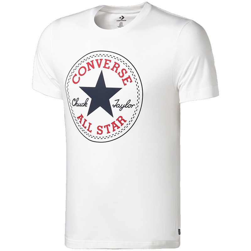 【自营】CONVERSE匡威男短袖T恤宽松透气圆领休闲上衣10007844 L 10007844-A04白色