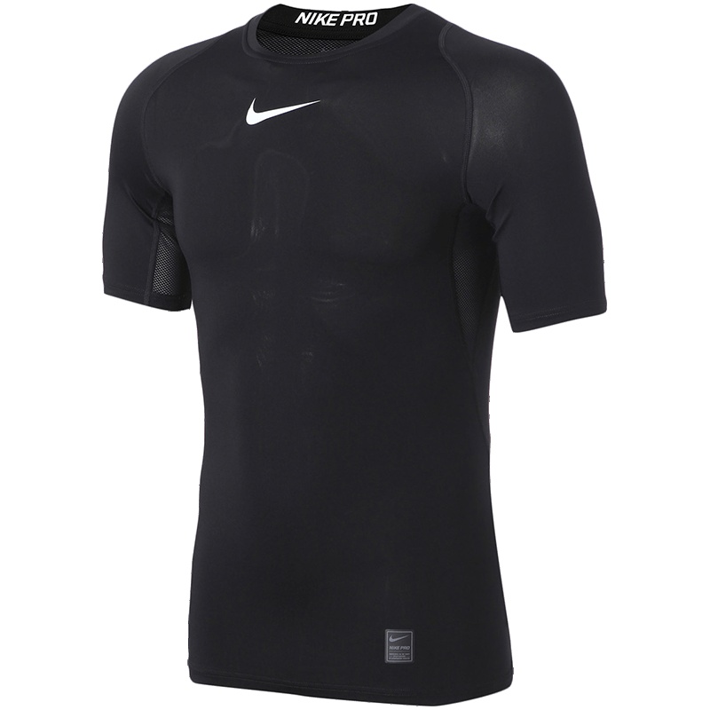 【自营】Nike耐克男装短袖T恤PRO跑步运动健身训练紧身衣838092 L 838092-010黑色