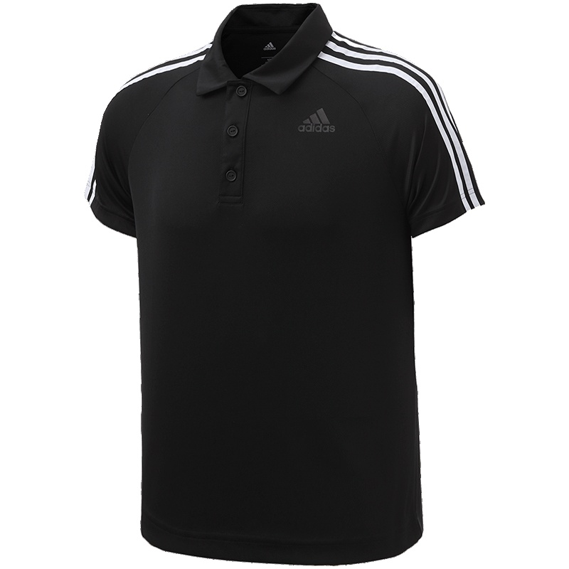 【自营】adidas阿迪达斯男子短袖POLO翻领T恤夏季款运动服BK2601 L BK2601黑色