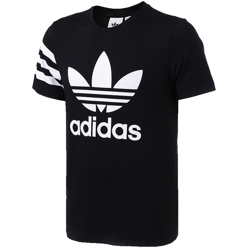 【自营】adidas阿迪达斯三叶草男子短袖T恤LOGO款LOGO款休闲运动服CZ1749 L CZ1749黑