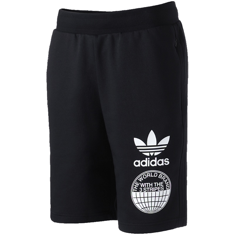 【自营】adidas阿迪达斯三叶草男子短裤休闲运动服CZ1755 L CZ1755黑