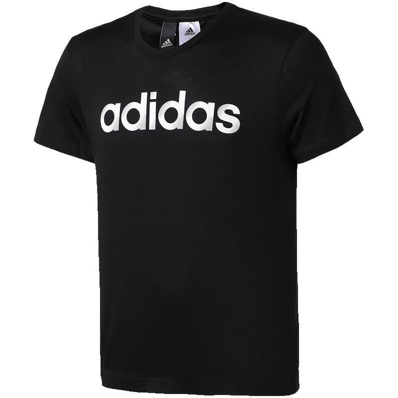 【自营】adidas阿迪达斯男子短袖T恤休闲运动服CV4510 S CV4511黑色