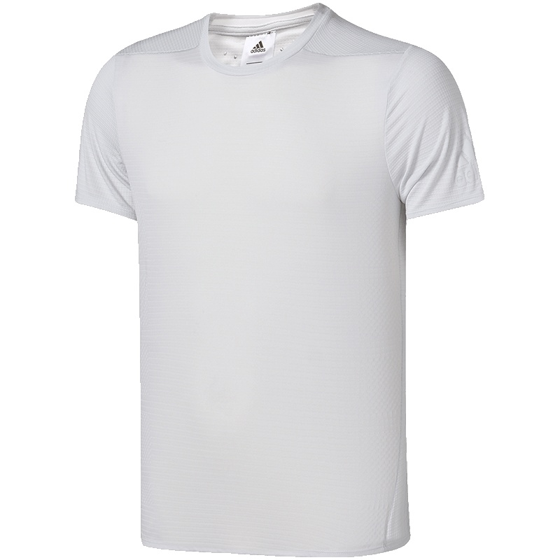 【自营】adidas阿迪达斯男子短袖T恤跑步透气运动服CG1126 L CG1126水晶蓝白S16