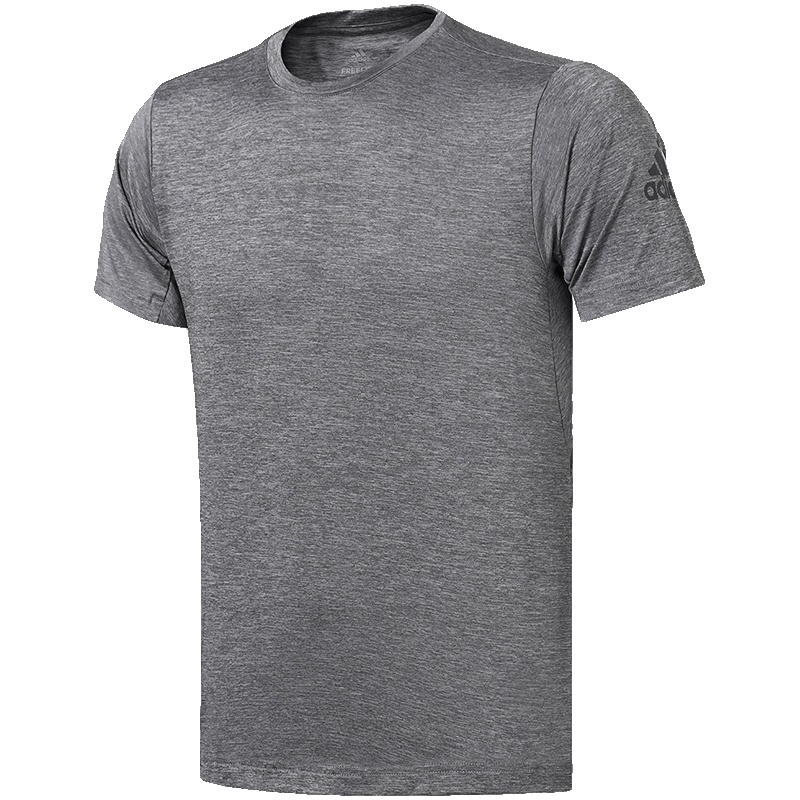 【自营】adidas阿迪达斯男子短袖T恤训练跑步透气运动服CD9788 L CD9788灰