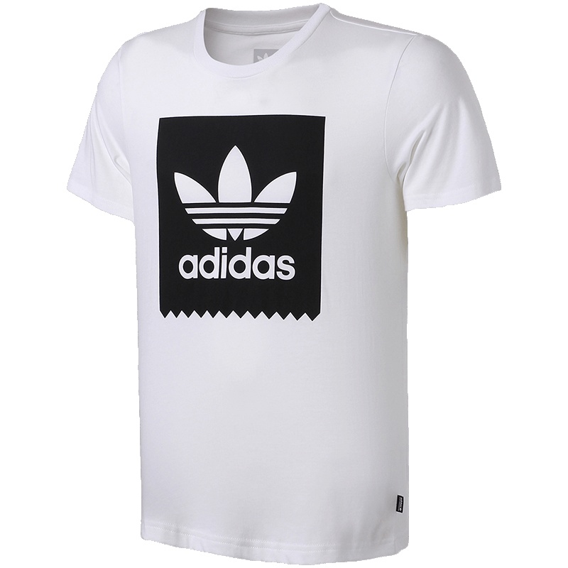 【自营】adidas阿迪达斯三叶草男子短袖T恤LOGO休闲运动服CW2336. L CW2336白色