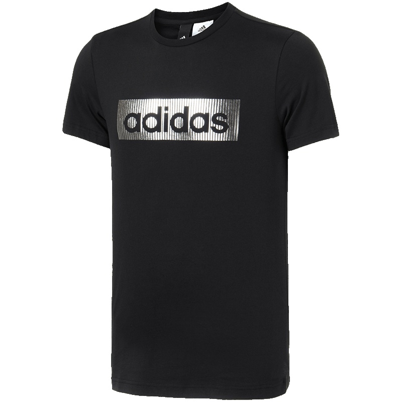 【自营】adidas阿迪达斯男子短袖T恤透气休闲运动服DT2564 L DT2564黑