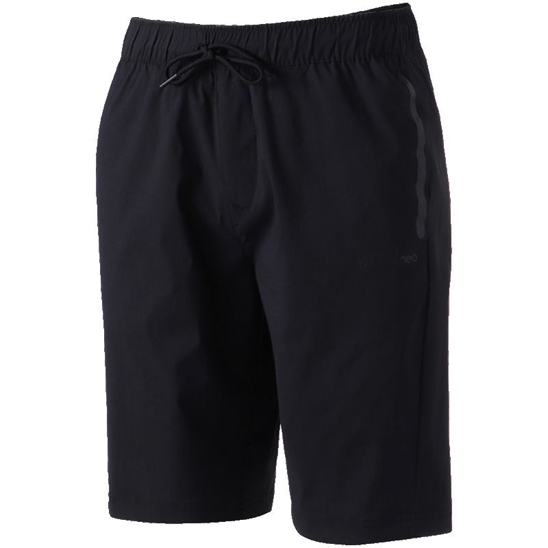 【自营】adidas阿迪达斯NEO男子休闲运动短裤DN7410 L DN7410黑+黑