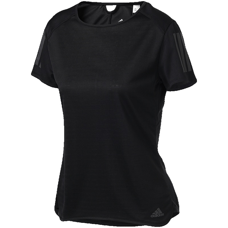 【自营】adidas阿迪达斯女装短袖T恤跑步运动服BP7463 S BP7463黑