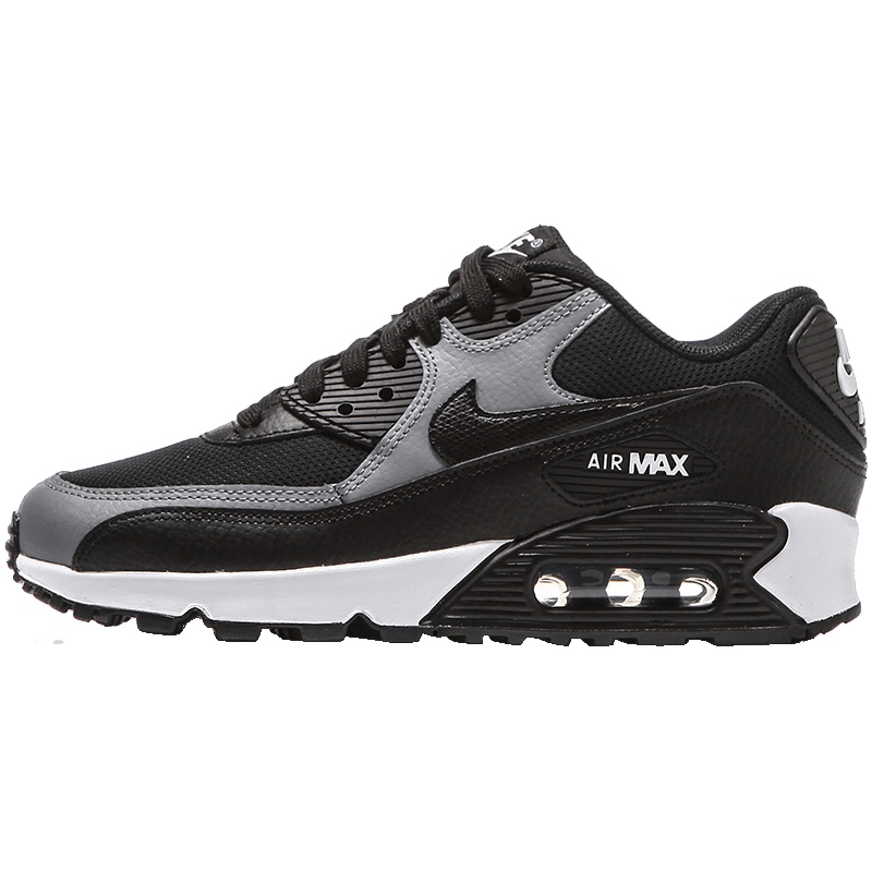 【自营】Nike耐克女鞋板鞋AIR MAX 90缓震透气运动休闲鞋325213 325213-037黑+冷灰+白