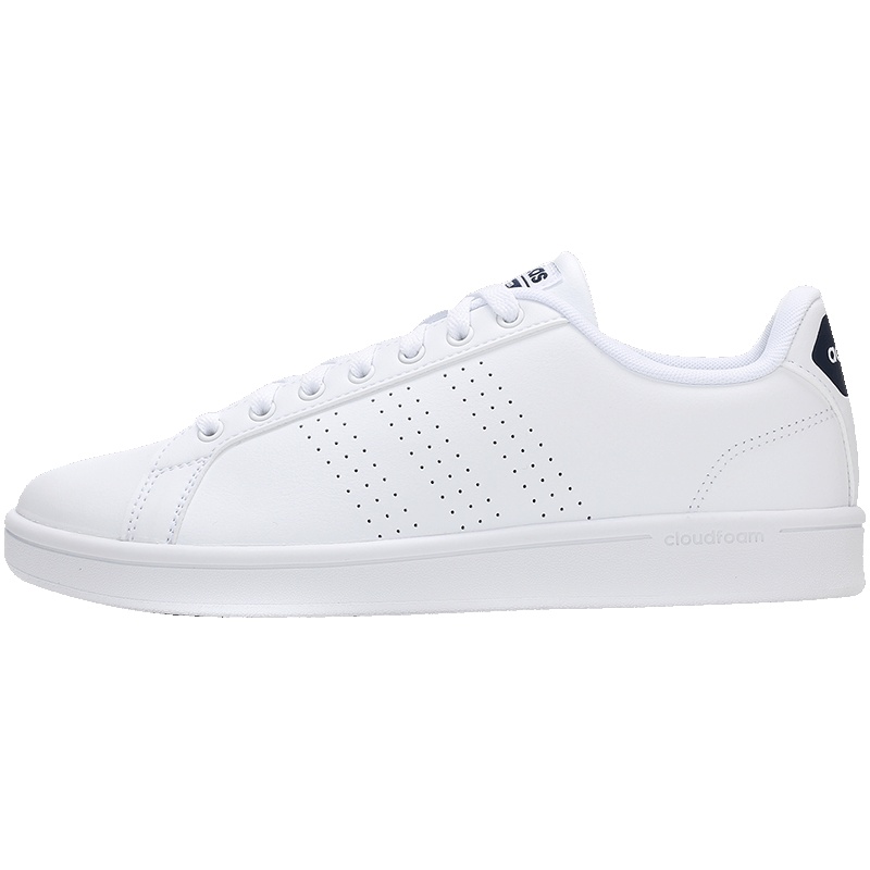 【自营】adidas阿迪达斯NEO男子板鞋休闲运动鞋BB9624 BB9624亮白+亮白+学院藏青蓝