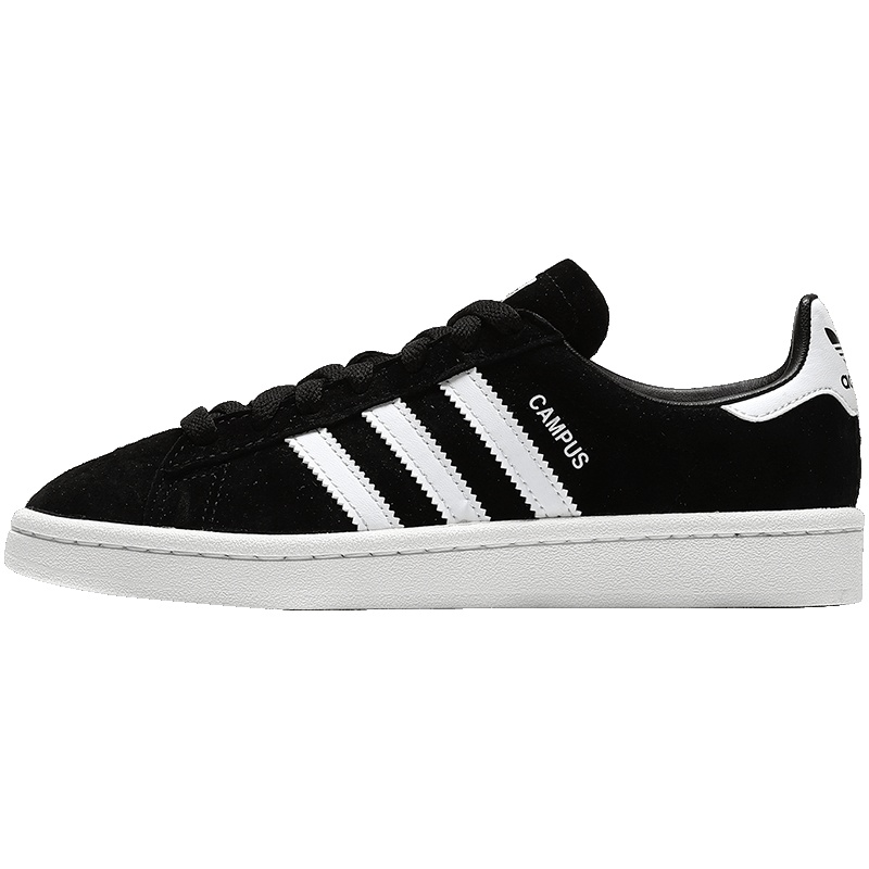 【自营】adidas阿迪达斯三叶草男子板鞋余文乐同CAMPUS休闲鞋BZ0084 BZ00841号黑色+亮白