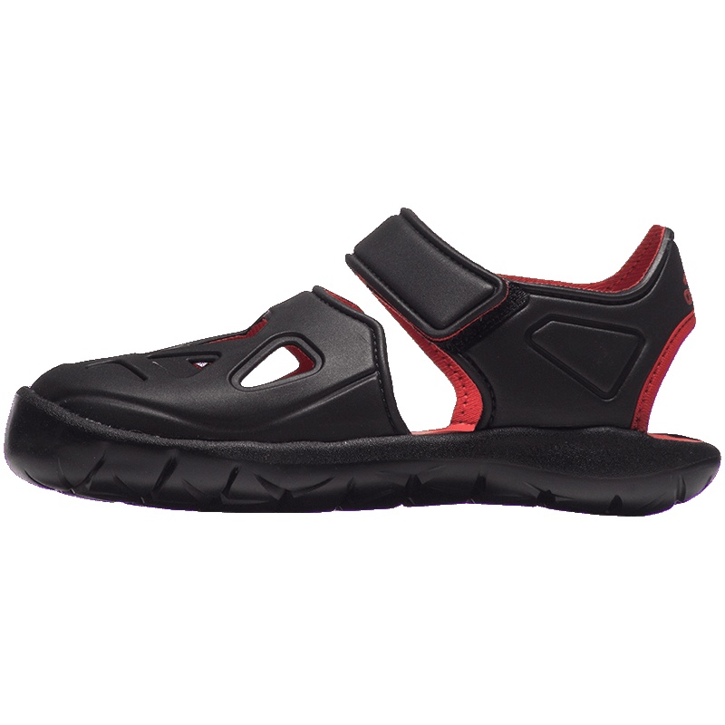 【自营】adidas阿迪达斯男童凉鞋休闲运动鞋DB0486 DB0486一号黑色+喜水库红