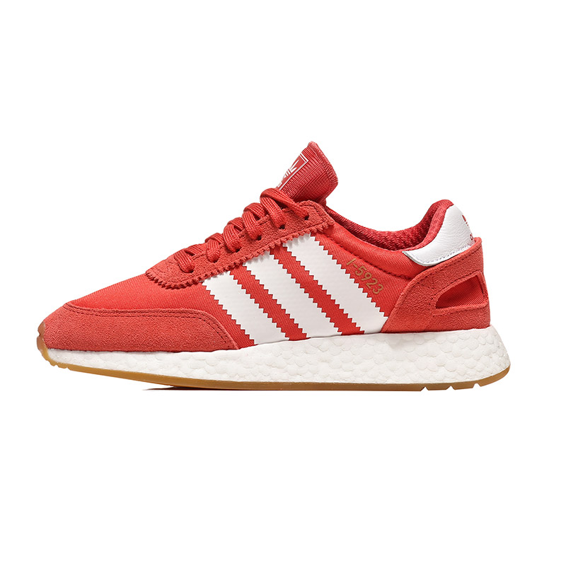 adidas阿迪达斯三叶草女子休闲鞋BOOST休闲运动鞋BB6864 BB6864影迹浅猩红/亮白