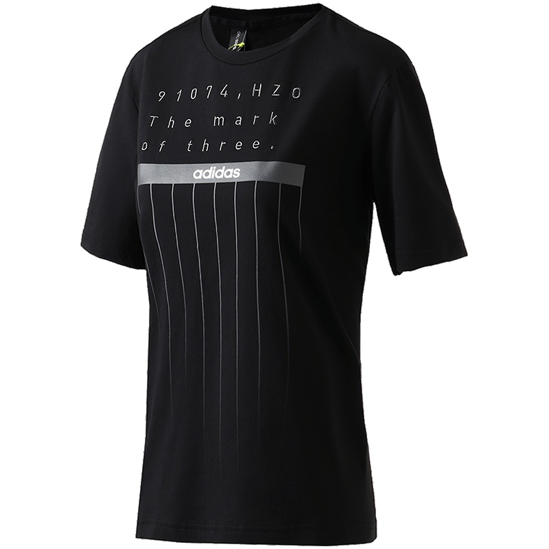 adidas阿迪达斯NEO女短袖T恤DN7398 L DN7398黑+黑