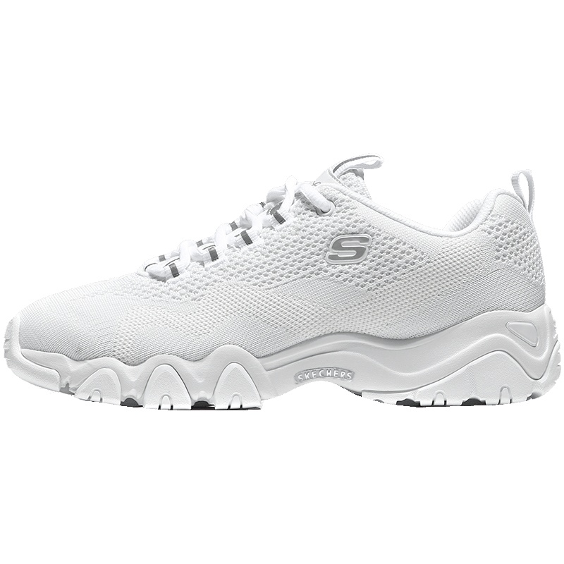 Skechers斯凯奇女休闲鞋D‘lites网面透气熊猫鞋88888153/W HT 88888153/WHT白色