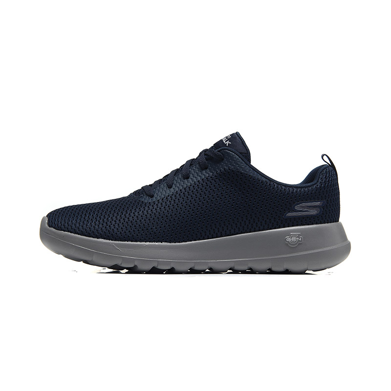 Skechers斯凯奇男鞋健步鞋轻质网布休闲运动鞋54601/NVGY 54601/NVGY海军蓝色+灰色 39.5码