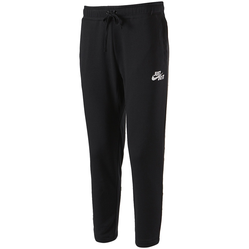 Nike耐克男裤跑步训练针织透气收口休闲运动长裤AJ2330. S AJ2330-010黑+白