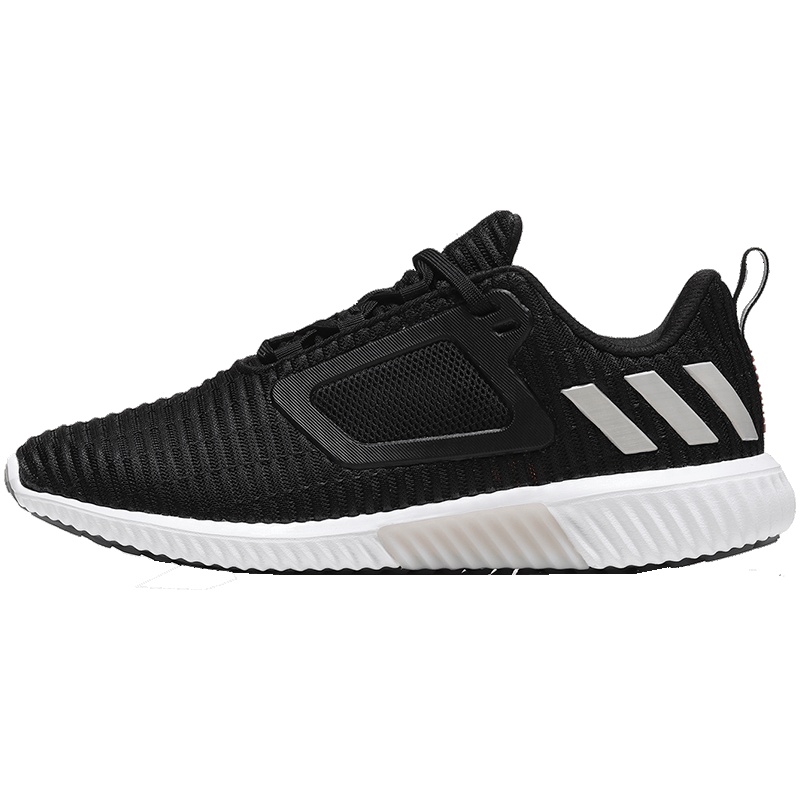adidas阿迪达斯男子跑步鞋18CLIMACOOL透气休闲运动鞋BB6550 BB65501号黑色+云母粉