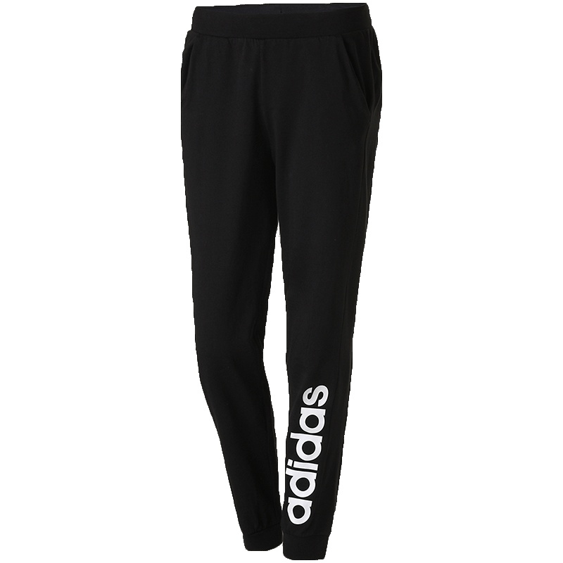 adidas阿迪达斯NEO女子运动长裤logo印花休闲运动服CV9214 XS CV9214黑色