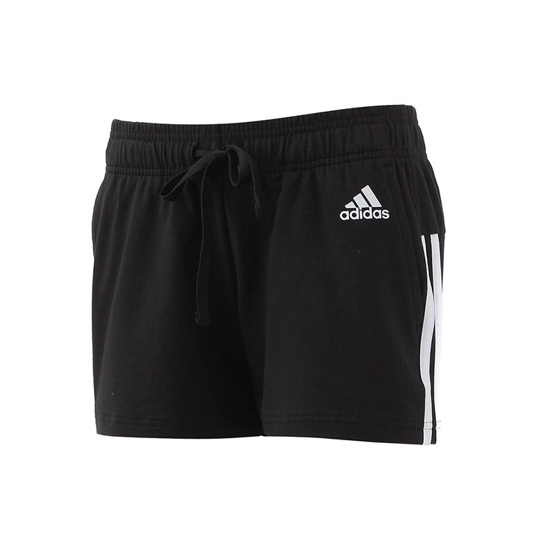 adidas阿迪达斯女子运动短裤夏季款运动服BR5963 L BR5963黑+白