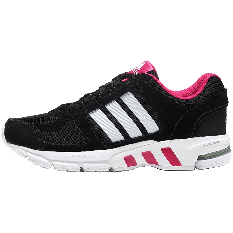 adidas阿迪达斯女子跑步鞋EQT休闲运动鞋AC8560 AC85601号黑色+/亮白 36.5码