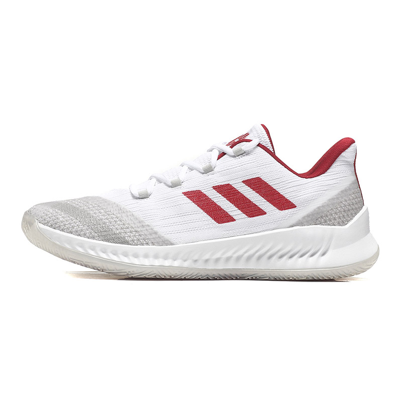 adidas阿迪达斯男子篮球鞋实战年运动鞋AQ0029 AQ0029亮白+校园红+灰 39码