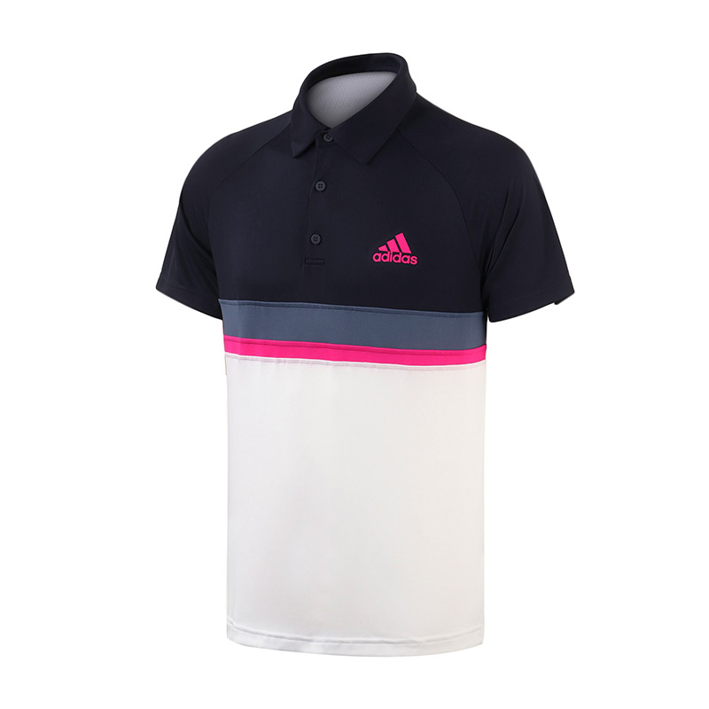 adidas阿迪达斯男子短袖POLO衫休闲运动服D93018 M D93018白色