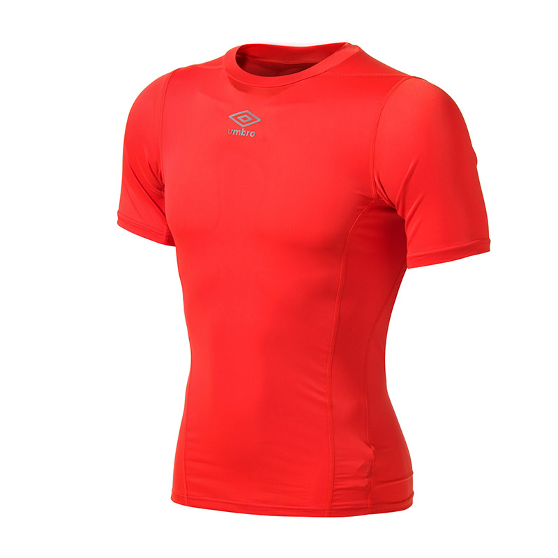 茵宝UMBRO男运动休闲短袖紧身上衣UCB63357-01