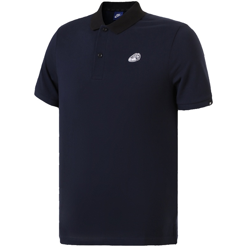 NIKE耐克男短袖POLO衫夏季透气休闲运动翻领T恤928050 L 928050-451蓝黑蓝+黑+白