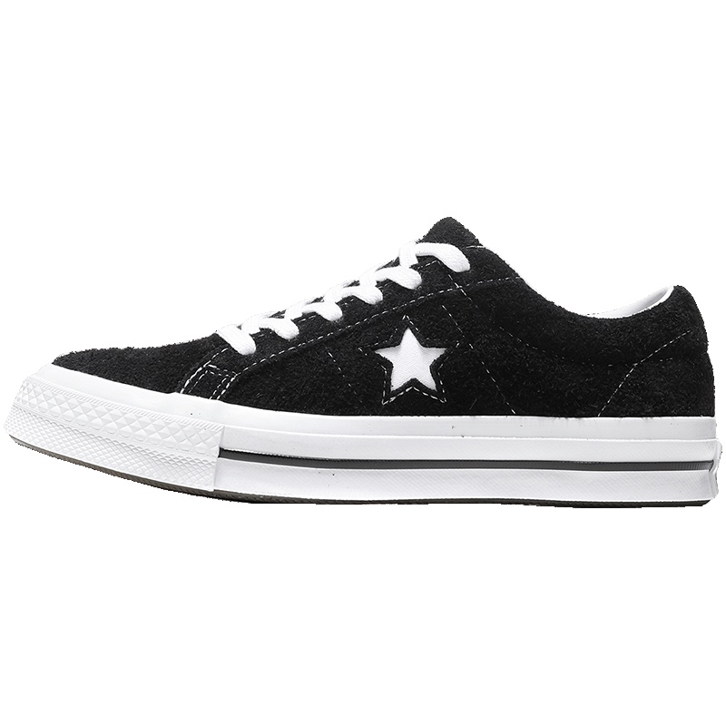 CONVERSE匡威男女板鞋One Star系列复古休闲鞋158369C 158369C黑色