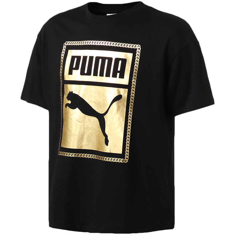 彪马PUMA短袖T恤男装运动服57763501 XL 57763501黑色