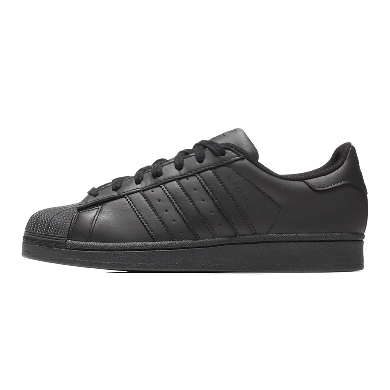 adidas阿迪达斯三叶草运动休闲板鞋休闲鞋AF5666 AF56661号黑色