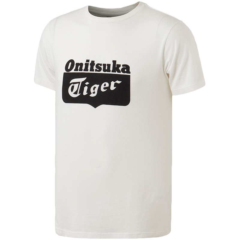 Onitsuka Tiger鬼冢虎男子女子短袖T恤休闲运动服2183A012-001 L 2183A012-001黑色