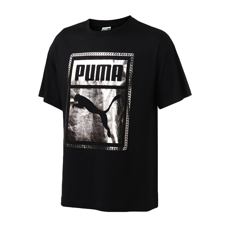 彪马PUMA短袖T恤男装运动服57763501.. XL 57763551黑色