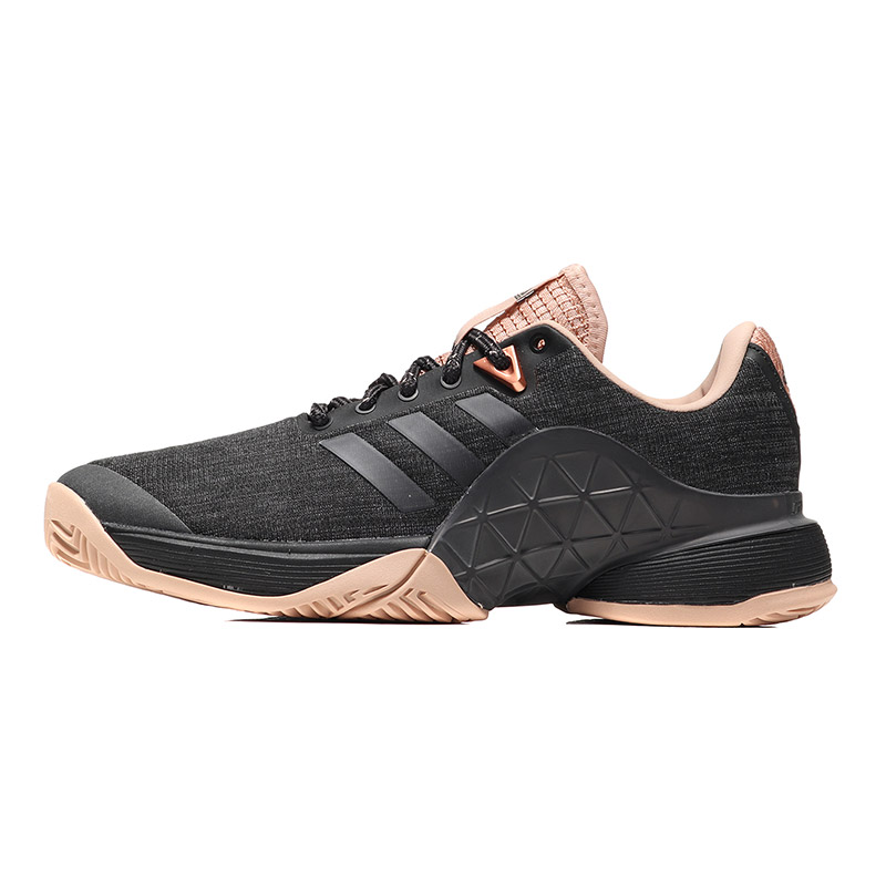 adidas阿迪达斯女子网球鞋BARRICADE比赛训练运动鞋AH2114 AH2114黑色+珍珠烟灰