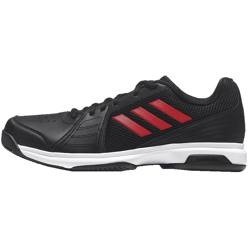 【自营】adidas阿迪达斯男子网球鞋运动鞋B96526 B965261号黑色+浅猩红