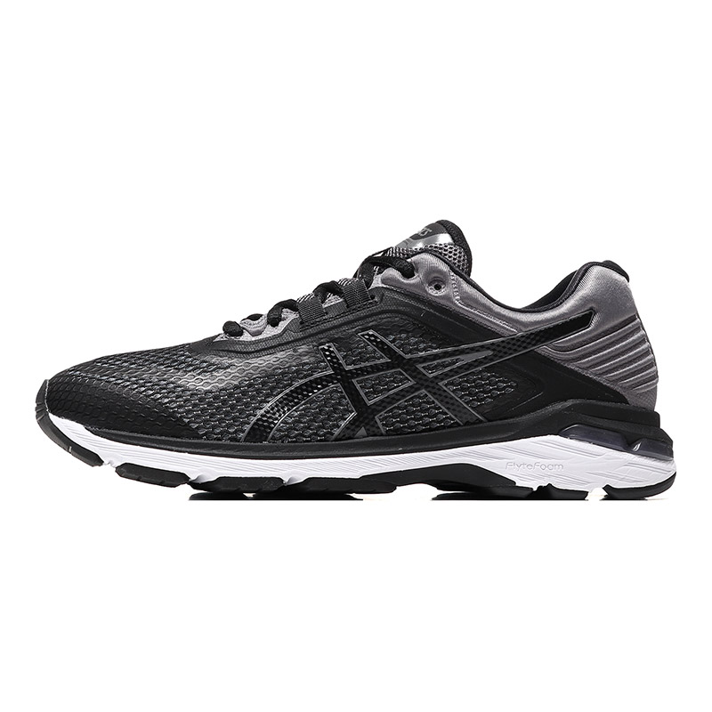 ASICS亚瑟士男子跑步鞋GT-2000 6运动鞋T805N-001 T805N-001黑色+灰色
