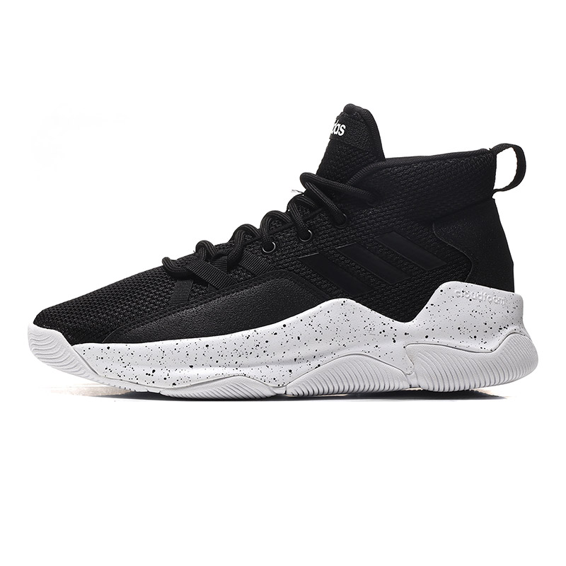 adidas阿迪达斯男子篮球鞋高帮运动鞋BB6929 BB6929黑色 39码