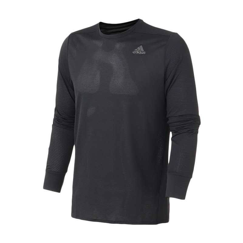 adidas阿迪达斯男子长袖T恤跑步训练透气运动服CZ8717 L CZ8717黑色