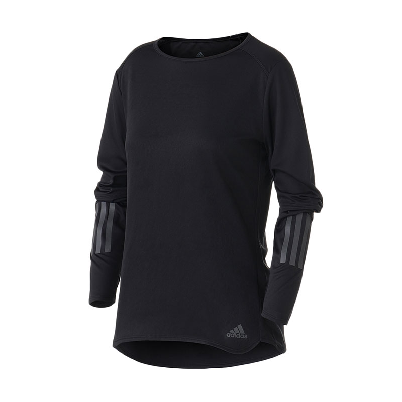 adidas阿迪达斯女子长袖T恤跑步健身运动服CZ5987 L CZ5987黑色