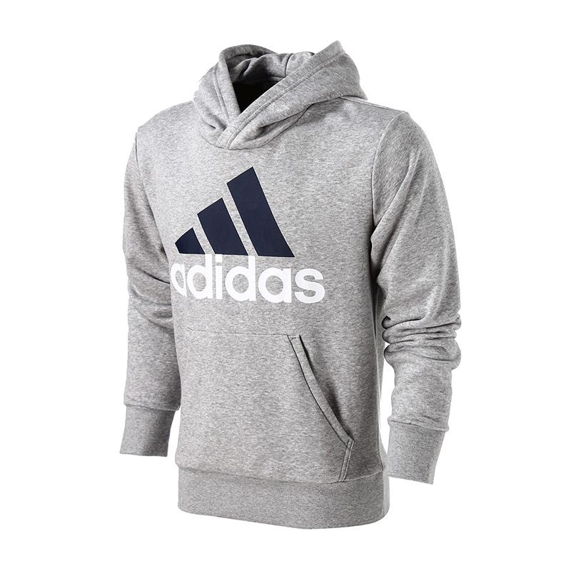 adidas阿迪达斯男子卫衣连帽套头衫休闲运动服S98775 L S98775中麻灰